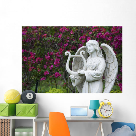 White Marble Statue Angel Wall Decal