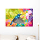 Cute Hummingbird Low Poly Wall Decal