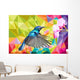 Cute Hummingbird Low Poly Wall Decal