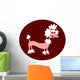 Cartoon Pink Poodle Wall Decal