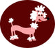 Cartoon Pink Poodle Wall Decal