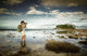 Standing Water Traveler Woman Wall Decal