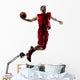 Basketball Player Action White Wall Decal