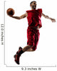 Basketball Player Action White Wall Decal