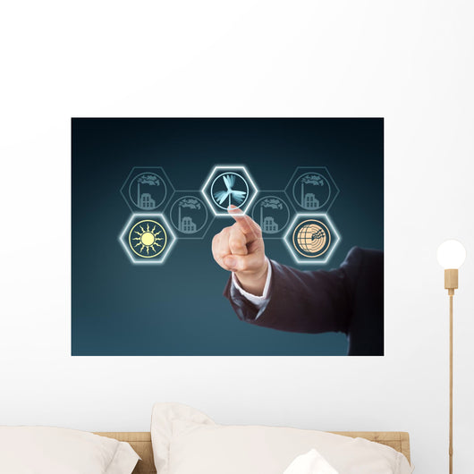 Arm Activating Wind Power Wall Decal