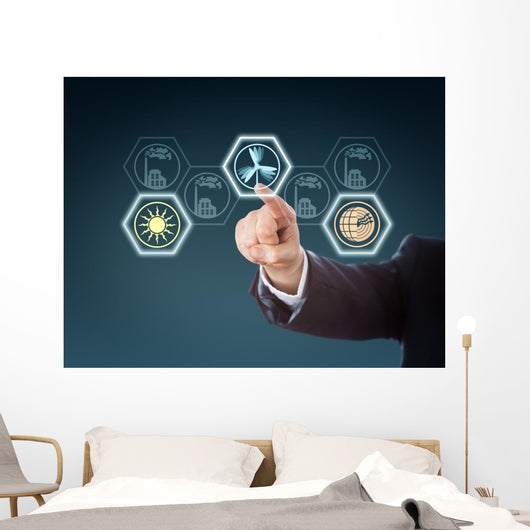 Arm Activating Wind Power Wall Decal