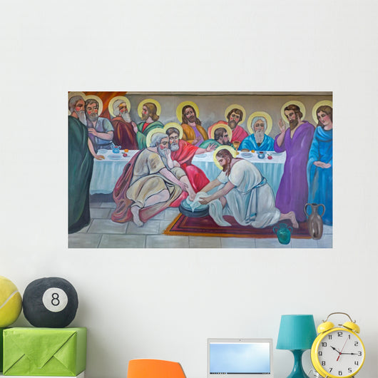 Bethlehem Fresco Feet Washing Wall Decal