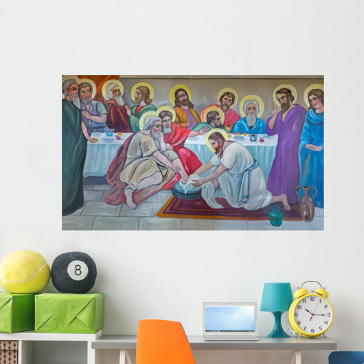 Bethlehem Fresco Feet Washing Wall Decal