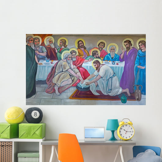 Bethlehem Fresco Feet Washing Wall Decal