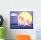 Moon and Unicorn Wall Decal Design 1