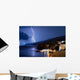 Small City near Ocean Wall Decal