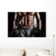 Beautiful Male with Weights Wall Decal