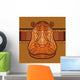 Hippo Head with Ethnic Wall Decal