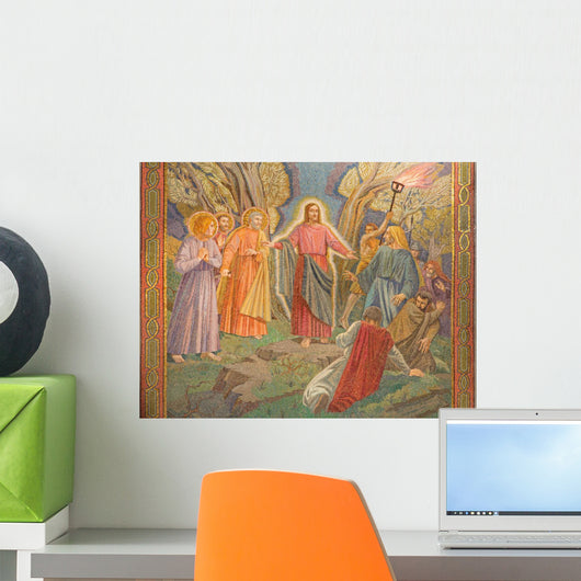 Jerusalem Mosaic Arresting Jesus Wall Decal