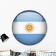 Argentinian Flag Button Wall Decal