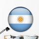 Argentinian Flag Button Wall Decal