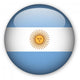 Argentinian Flag Button Wall Decal