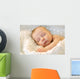 Sleeping Newborn Baby Girl Wall Decal