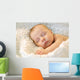 Sleeping Newborn Baby Girl Wall Decal