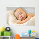 Sleeping Newborn Baby Girl Wall Decal