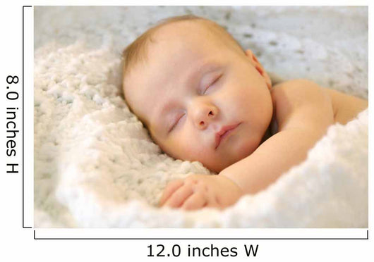 Sleeping Newborn Baby Girl Wall Decal