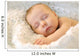 Sleeping Newborn Baby Girl Wall Decal