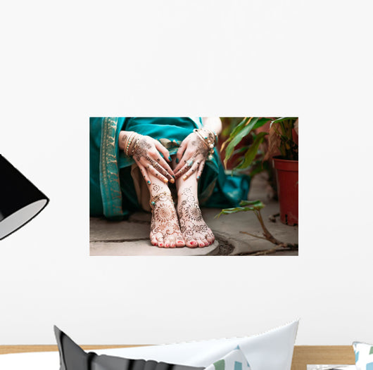 Indian Hindu Bride with Wall Decal