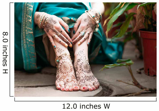 Indian Hindu Bride with Wall Decal