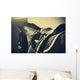 Saddle with Stirrups Back Wall Decal