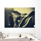 Saddle with Stirrups Back Wall Decal