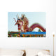 Symbol Red Dragon Statue Wall Decal