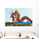 Symbol Red Dragon Statue Wall Decal