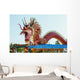 Symbol Red Dragon Statue Wall Decal