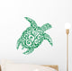 Green Sea Turtle Wall Decal Design 1