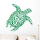 Green Sea Turtle Wall Decal Design 1