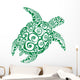 Green Sea Turtle Wall Decal Design 1