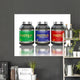 Protein Jars White with Wall Decal