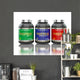 Protein Jars White with Wall Decal