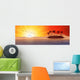 Panoramic with Tropical Island Wall Decal