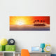 Panoramic with Tropical Island Wall Decal