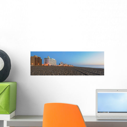 Early Morning Virginia Beach Wall Decal Panoramic Wall Decal