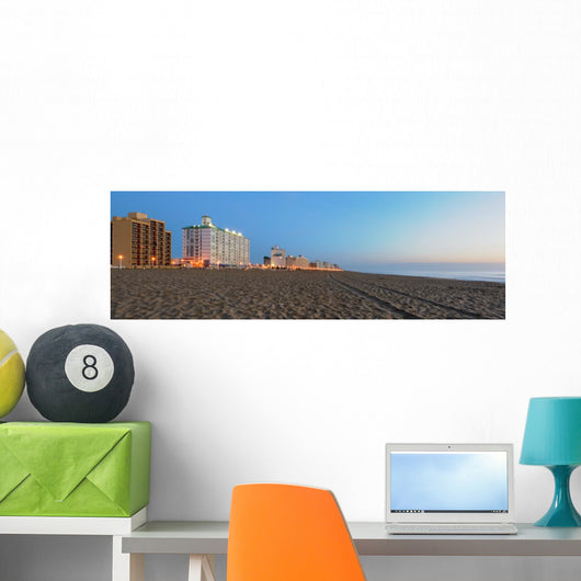 Early Morning Virginia Beach Wall Decal Panoramic Wall Decal
