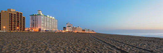 Early Morning Virginia Beach Wall Decal Panoramic Wall Decal