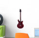 Wooden Electric Guitar Wall Decal