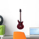 Wooden Electric Guitar Wall Decal