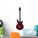 Wooden Electric Guitar Wall Decal