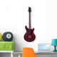 Wooden Electric Guitar Wall Decal