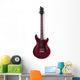 Wooden Electric Guitar Wall Decal