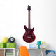 Wooden Electric Guitar Wall Decal