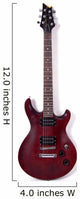 Wooden Electric Guitar Wall Decal